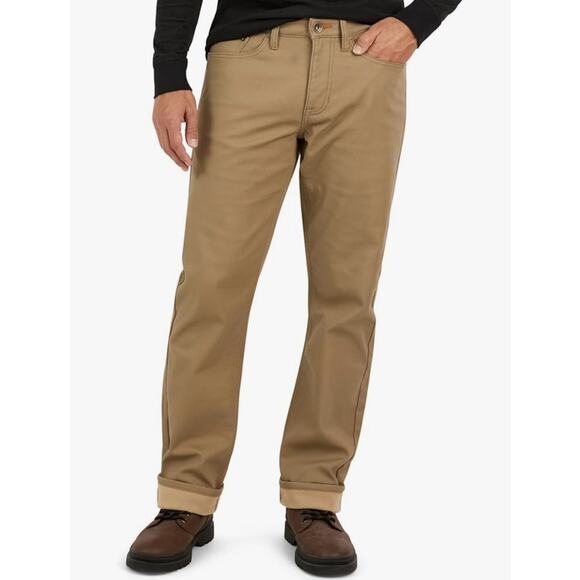 Weatherproof Mens VTG Regular Fit Canvas Cotton Tan Pants Size 34" by 30" NEW - Picture 1 of 8